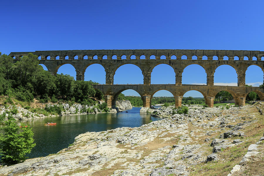 Pont du Gard Aqueduct Photograph by Steve Templeton