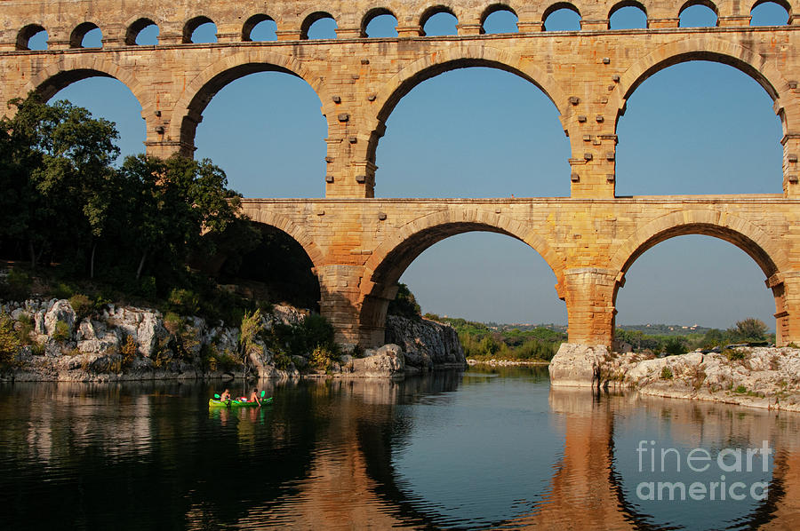 Pont du Gard Aqueduct Bridge Photograph by Bob Phillips