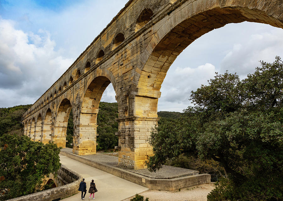 Pont Du Gard Arch  Photograph by Tim Fitzwater