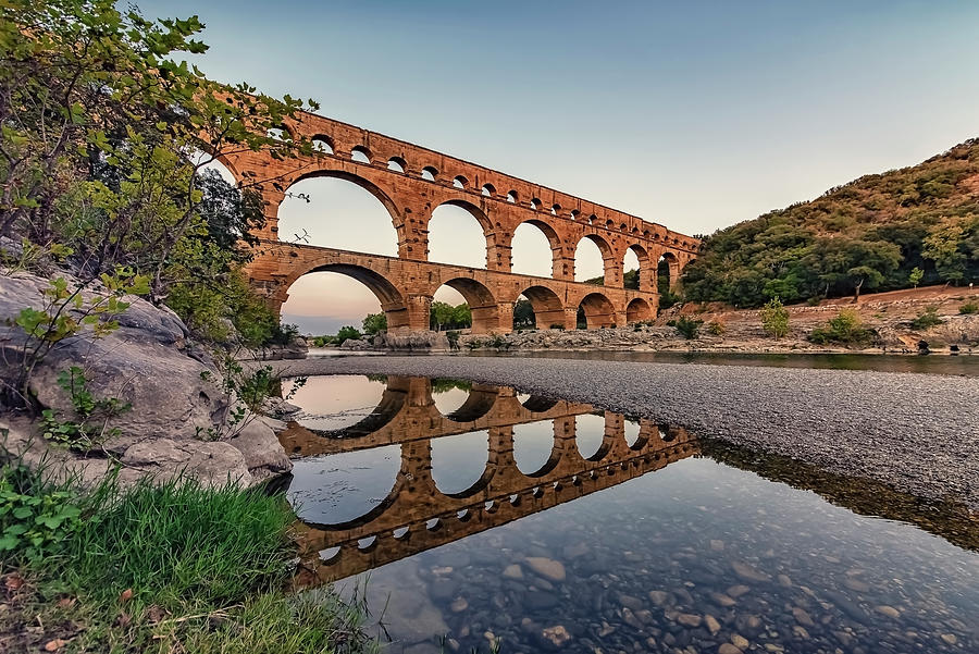 Architecture Photograph - Pont du Gard by Manjik Pictures