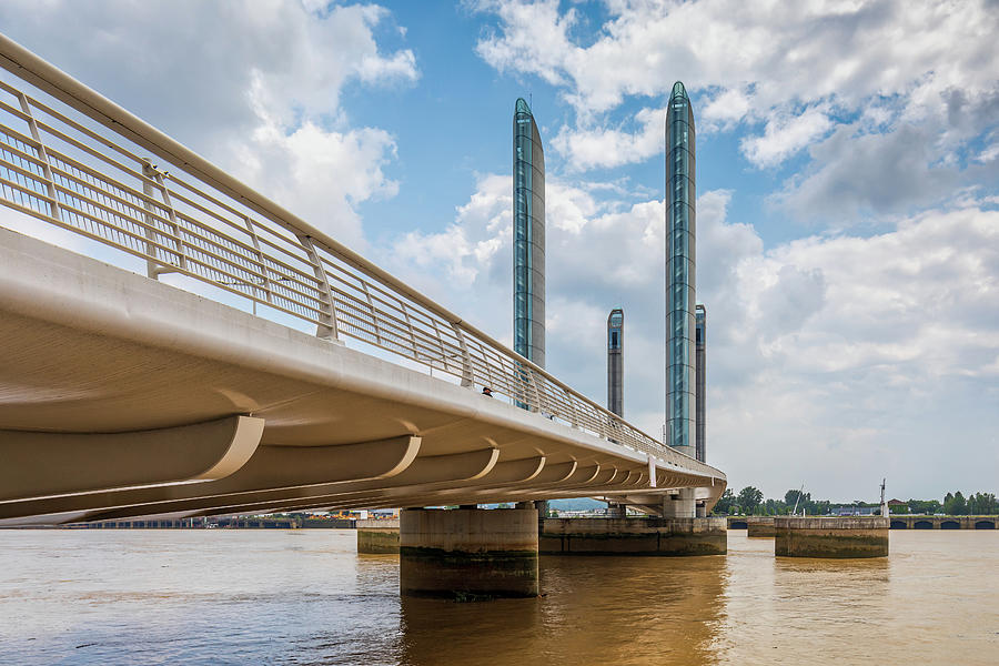 Pont Jacques Chaban-Delmas, Bordeaux Photograph by Jim Monk - Fine Art ...