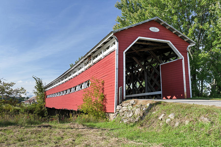 Pont Prud homme Covered Bridge Photograph by Michael Russell