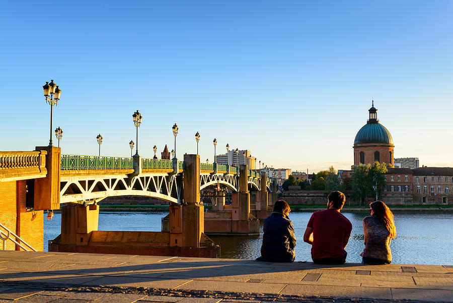 Pont Saint Pierre in Toulouse Photograph by Syolacan
