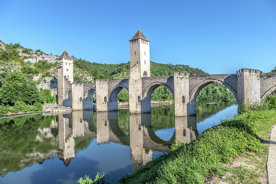 Pont Valentre on the River Lot Photograph by W Chris Fooshee