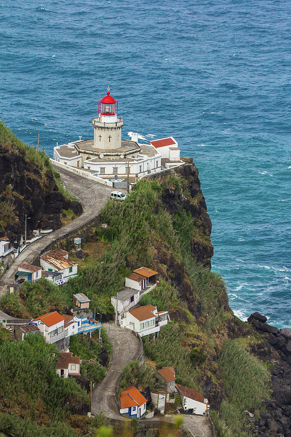 Ponta Do Arnel Lighthouse Photograph by Denise Kopko