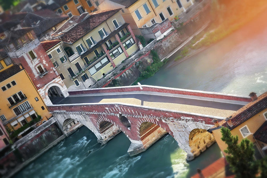 Veronese Photograph - Ponte Pietra Verona by Carol Japp