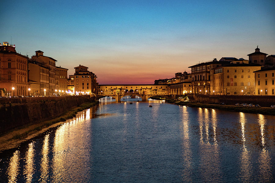 Ponte Vecchio at Night Photograph by Denise Kopko - Fine Art America