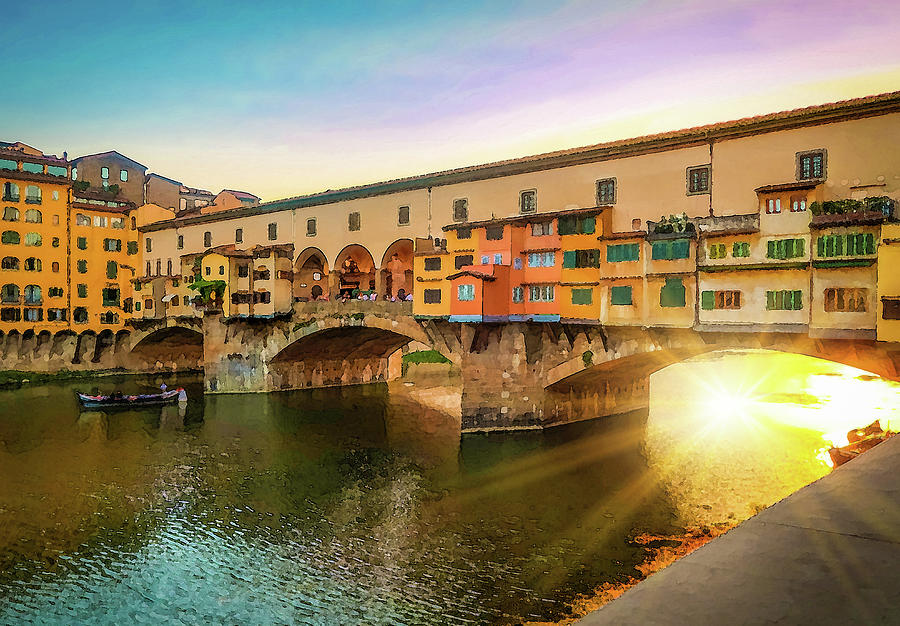 Ponte Vecchio Bridge Florence Photograph by Robert Blandy Jr