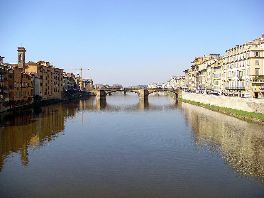 Ponte Santa Trinita View in Florence Italy Photograph by Karen Zuk Rosenblatt