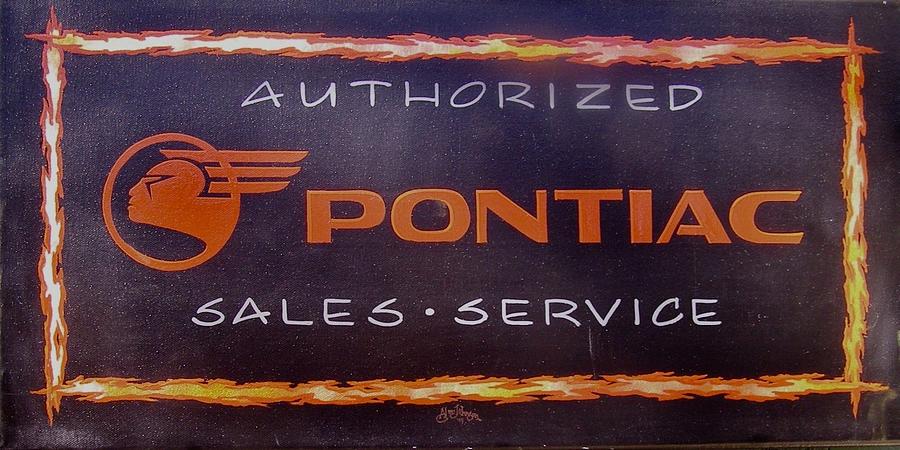 Pontiac sales  service Painting by Alan Johnson