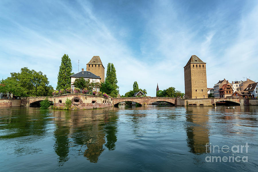 Ponts Couverts - covered bridges - in Strasbourg, France Photograph by Delphimages Photo Creations