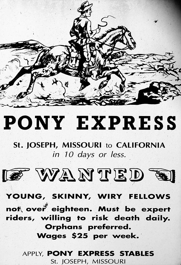 Pony Express Photograph by Imagery-at- Work