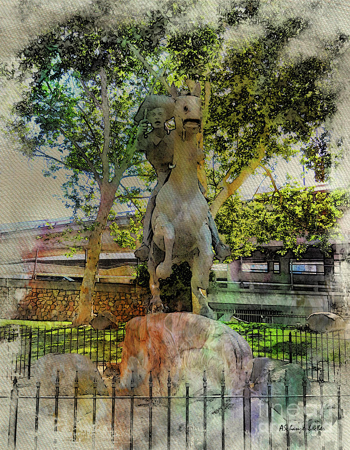 Pony Express Monument Digital Art