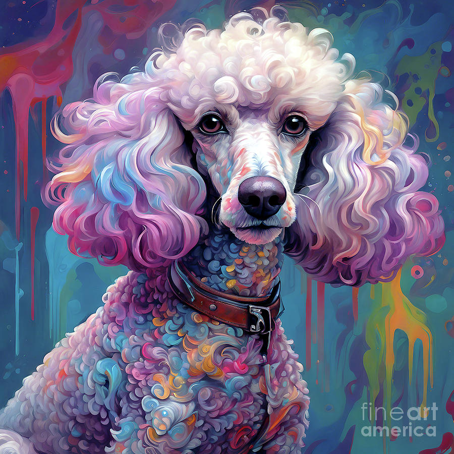Poodle Art Digital Art by Ian Mitchell