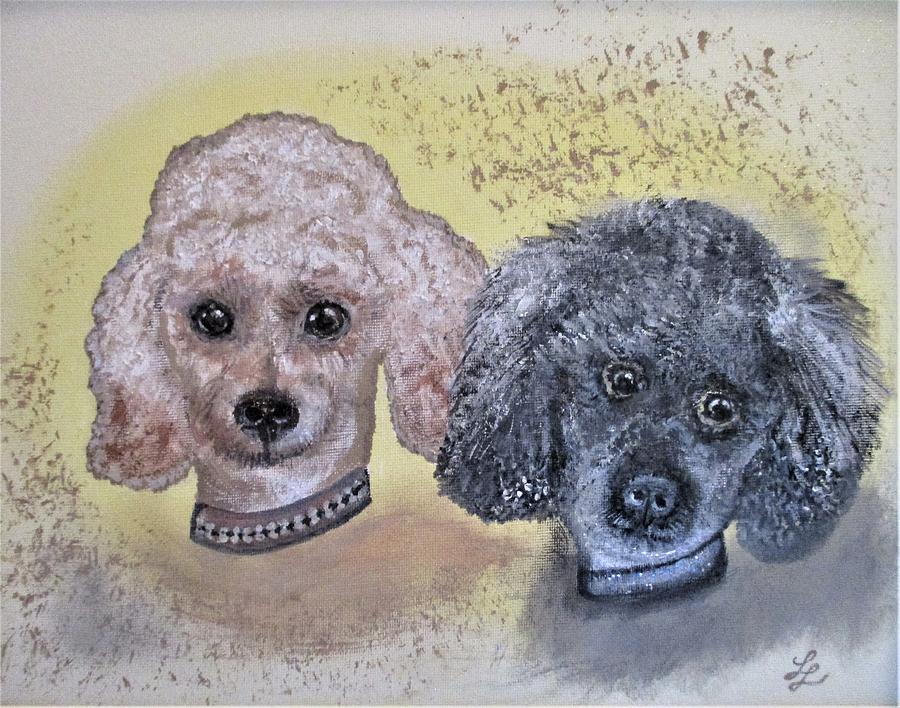 Emotional Support Dogs Painting by Lynn Raizel Lane