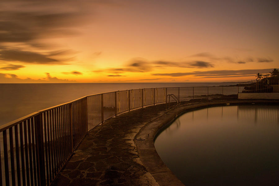 Pool by the Ocean Photograph by Bill Cubitt