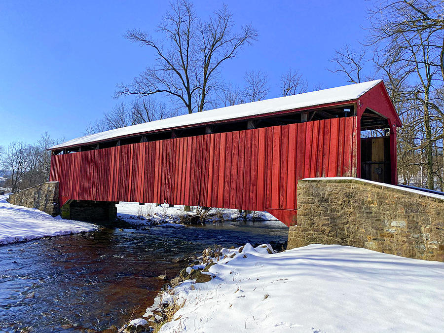 Pool Forge Covered Bridge in Lancaster Pennsylvania Photograph by Eric ...