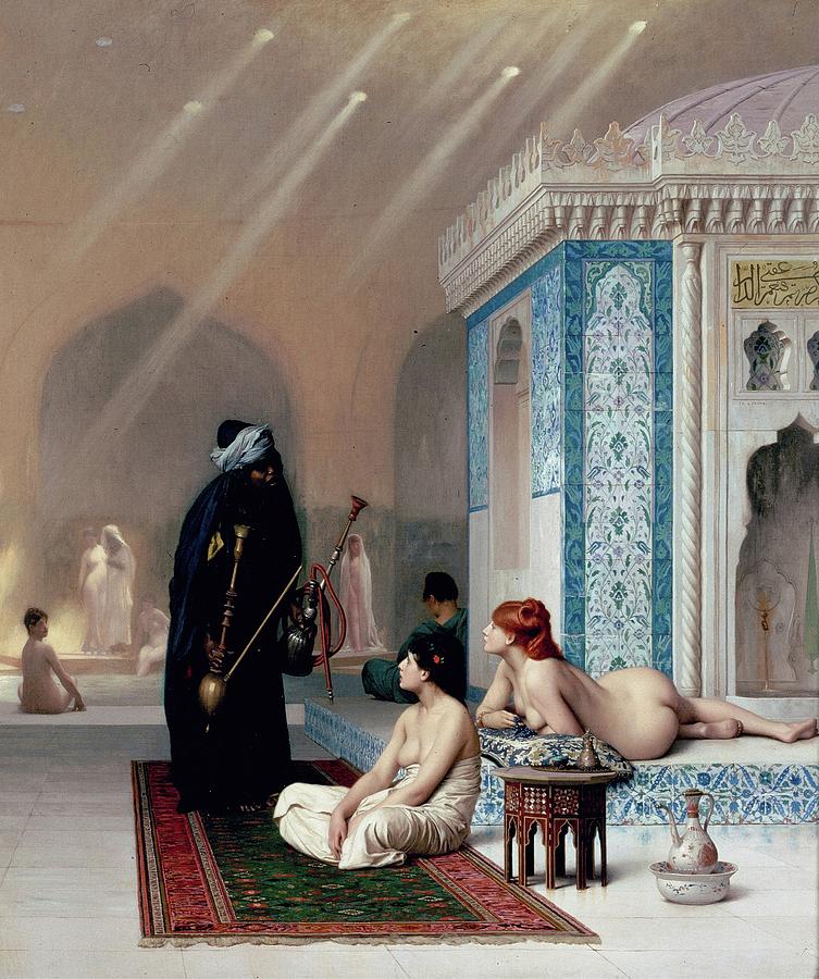 Pool in a Harem 1875 Painting by Jean Leon Gerome