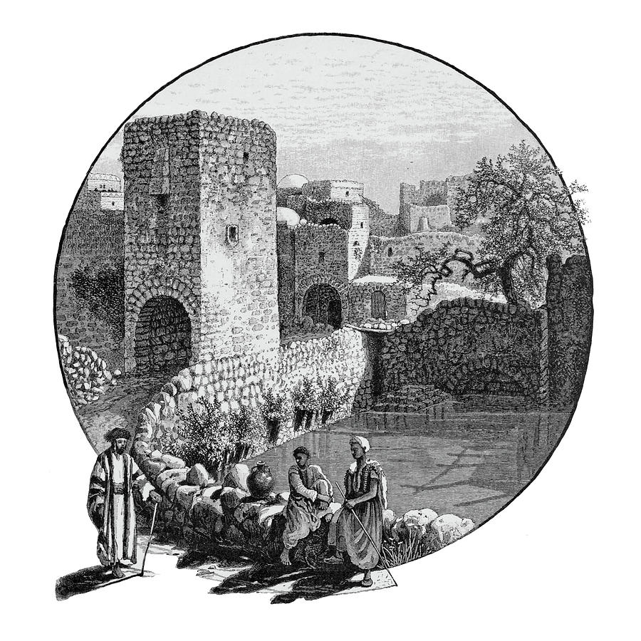 Pool of Hebron in 1881 Photograph by Munir Alawi