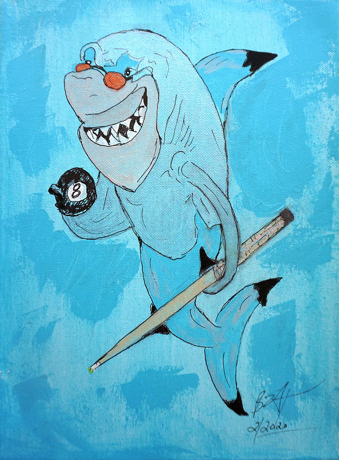 Pool Shark Mixed Media by Brent Knippel