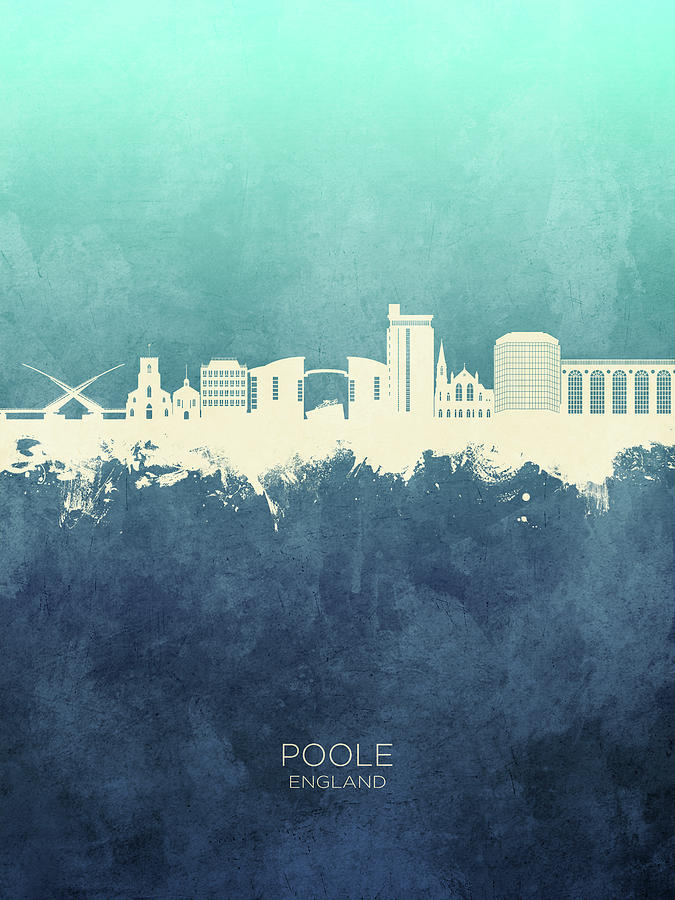 Poole England Skyline #11 Digital Art by Michael Tompsett