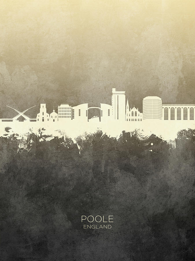 Poole England Skyline #12 Digital Art by Michael Tompsett