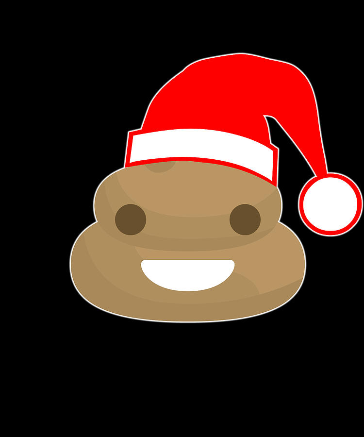 Poop Emoji Santa Digital Art by Flippin Sweet Gear