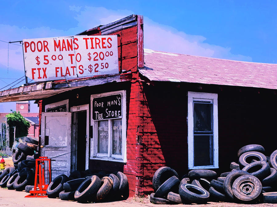 Poor Mans Tires Photograph by Dominic Piperata