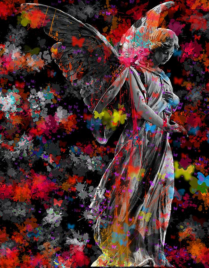Pop Art Angel Digital Art by Marianna Mills