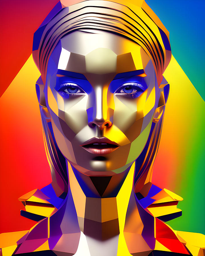 Pop Art Gold Edition Woman Face #10 Digital Art by Marco Lermer - Fine ...