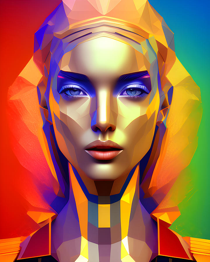 Pop Art Gold Edition Woman Face #6 Digital Art by Marco Lermer - Fine ...