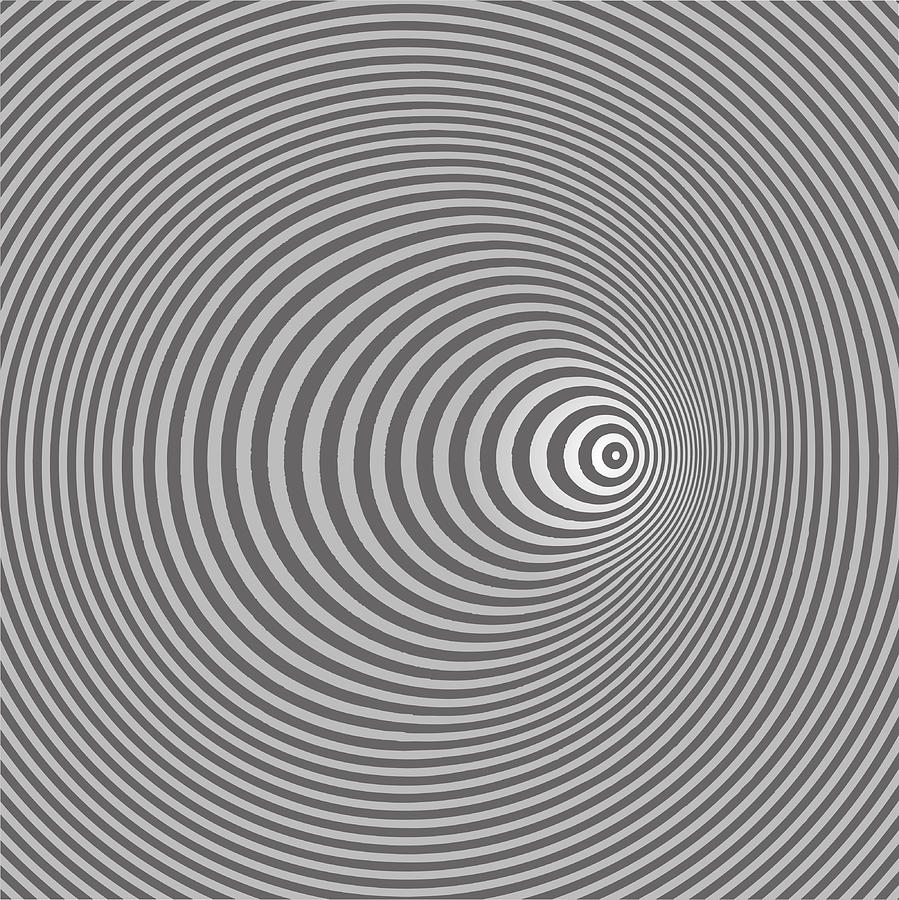 Pop Art Halftone Pattern Concentric Circles Drawing by GeorgePeters