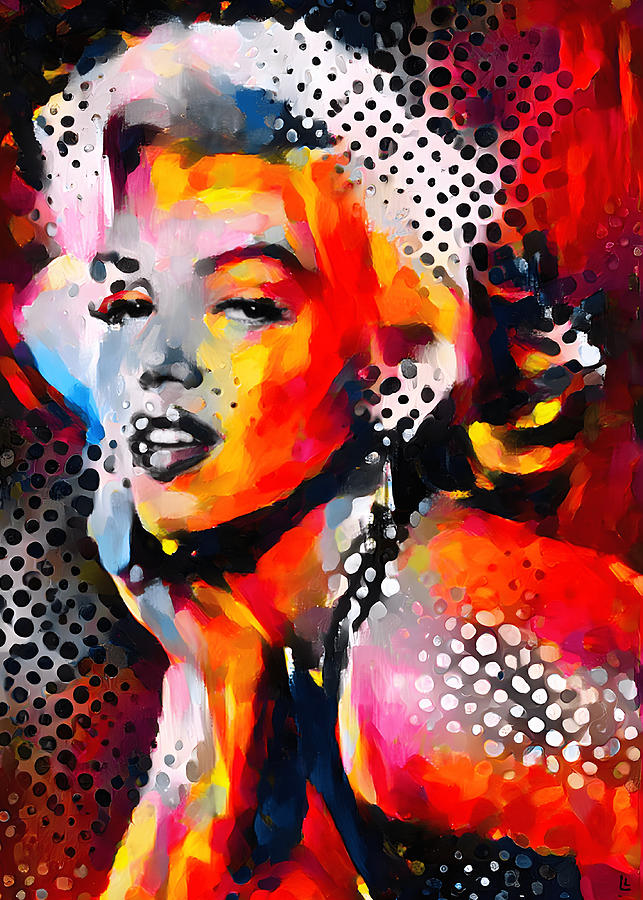 Pop art, Marilyn Monroe portrait, Colorful portrait artwork Painting by ...