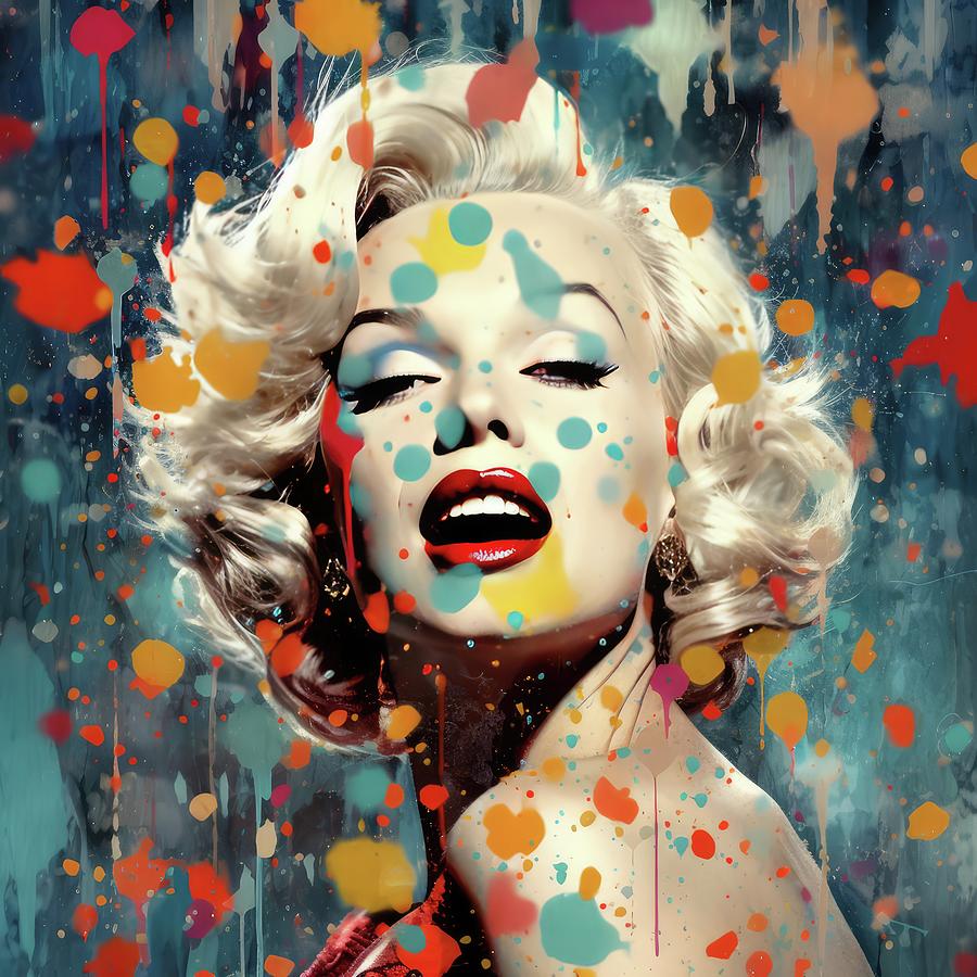 Pop Art Marilyn Digital Art by Virginia Folkman