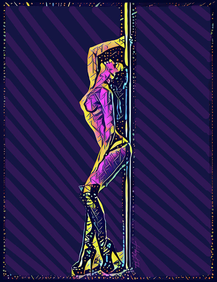 Pop Art Pole Dancer Digital Art by Hillary Kladke
