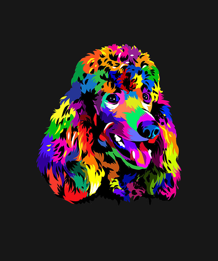 Pop Art Poodle Keeper Pet Lover Owner Dog Breed Enthusiasts Drawing By