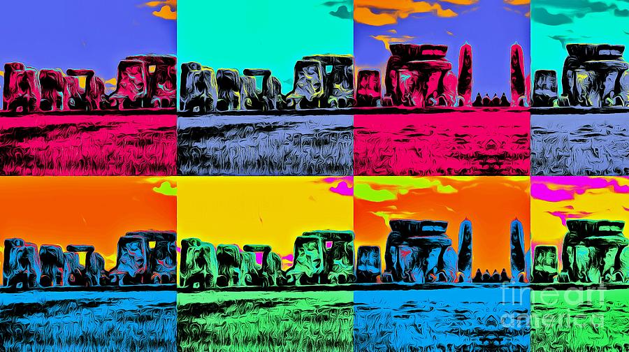 Pop Art Stonehenge Photograph by Sea Change Vibes