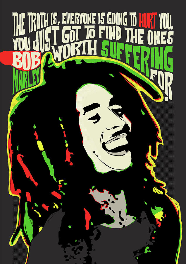 Pop Art Style Portrait of Famous Icons And Their Inspirational Quotes ...