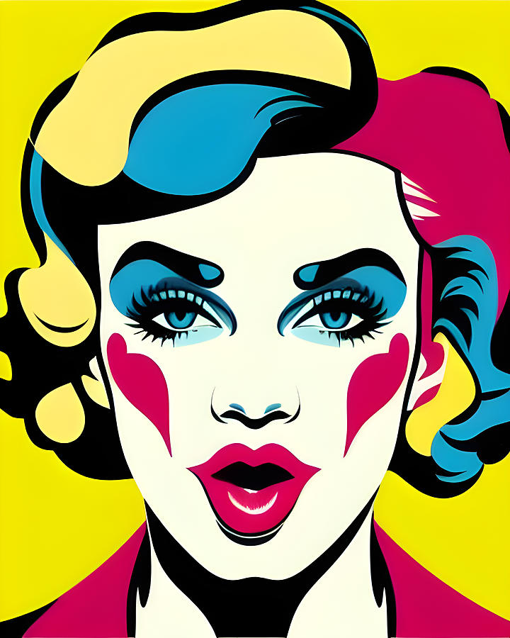 Pop Art Woman Face #237 Digital Art by M L - Fine Art America