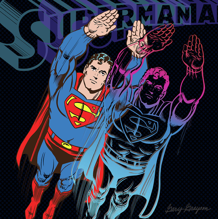 POP Superman Digital Art by Gary Grayson