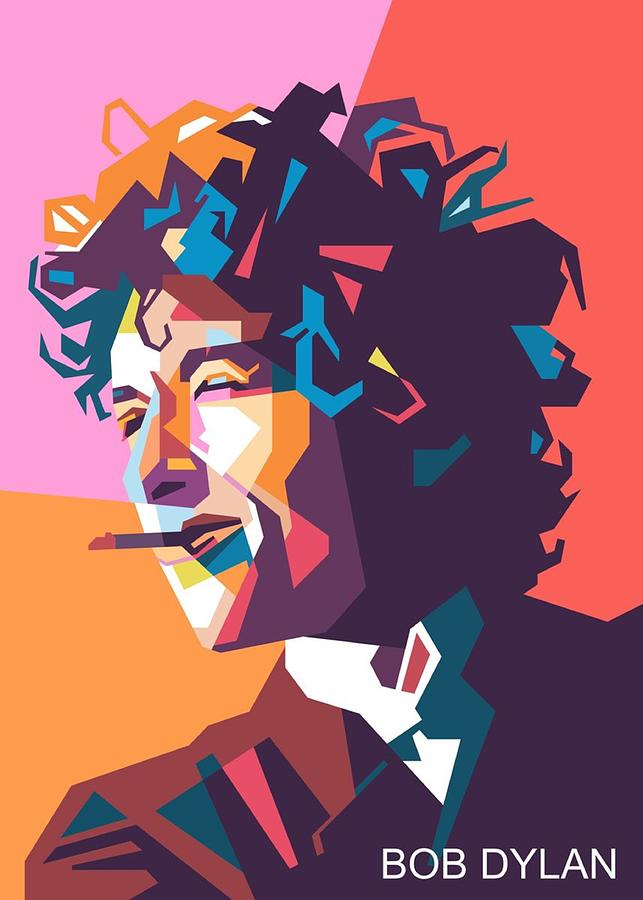 Popart Bob Dylan Digital Art by Ryzen Jhon - Fine Art America