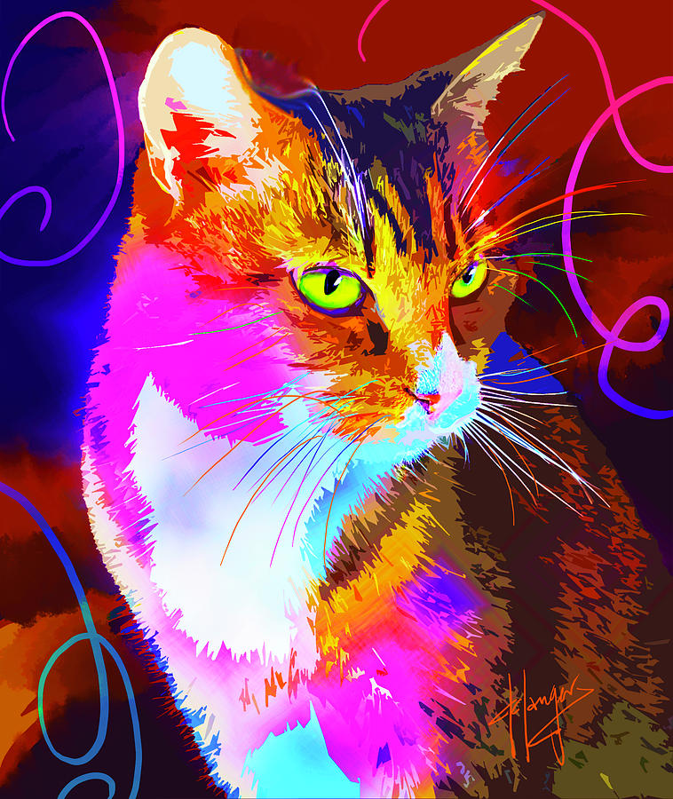 pOpCat Buddy Painting by DC Langer