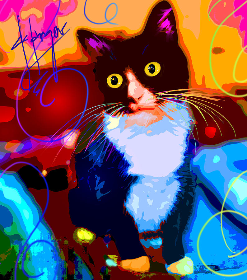 pOpCat Dotty 2 Painting by DC Langer