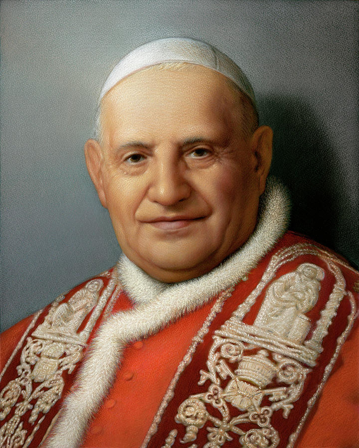 Pope John XXIII Painting by Kurt Wenner