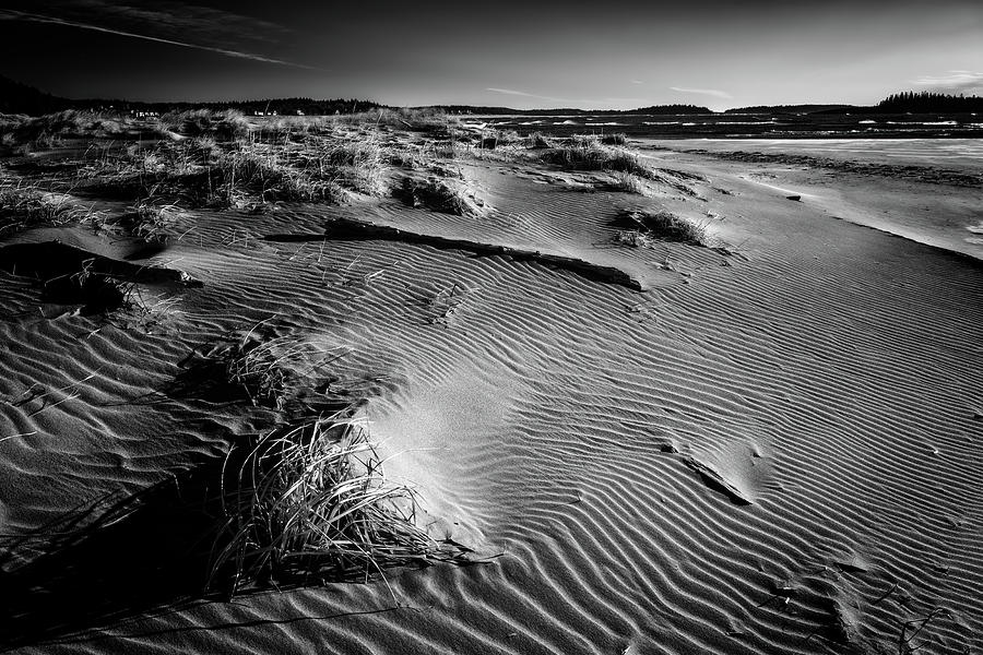 Black And White Photograph - Popham Beach Black and White by Rick Berk