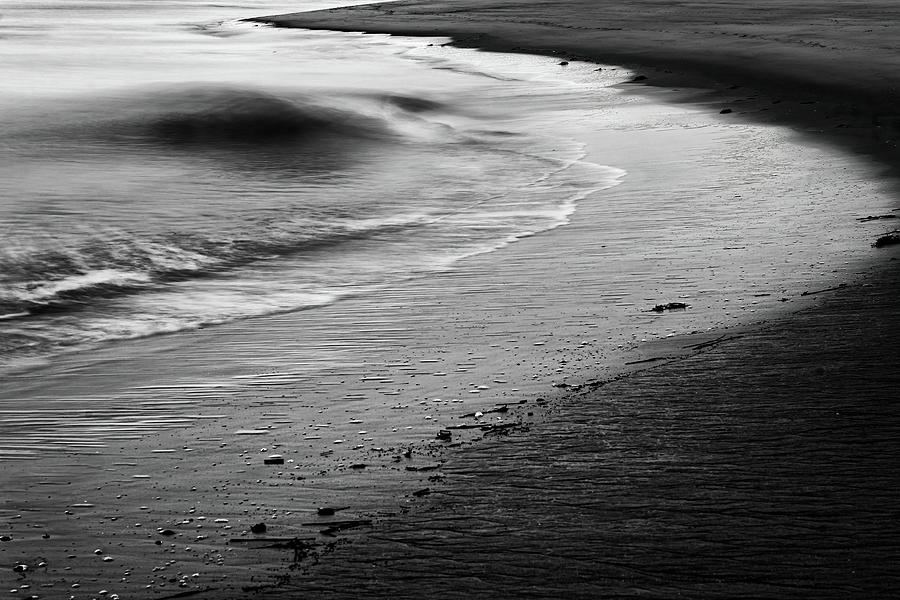 Black And White Photograph - Popham Shoreline by Rick Berk
