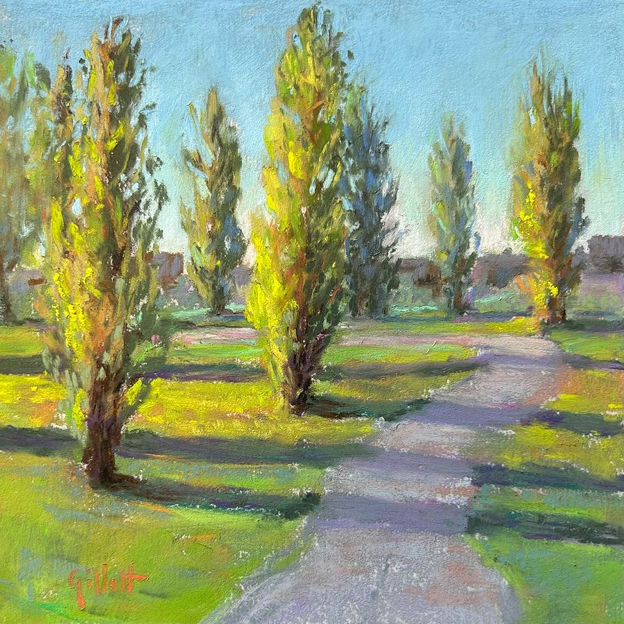 Poplar Row Painting by Cindy Gillett Fine Art America