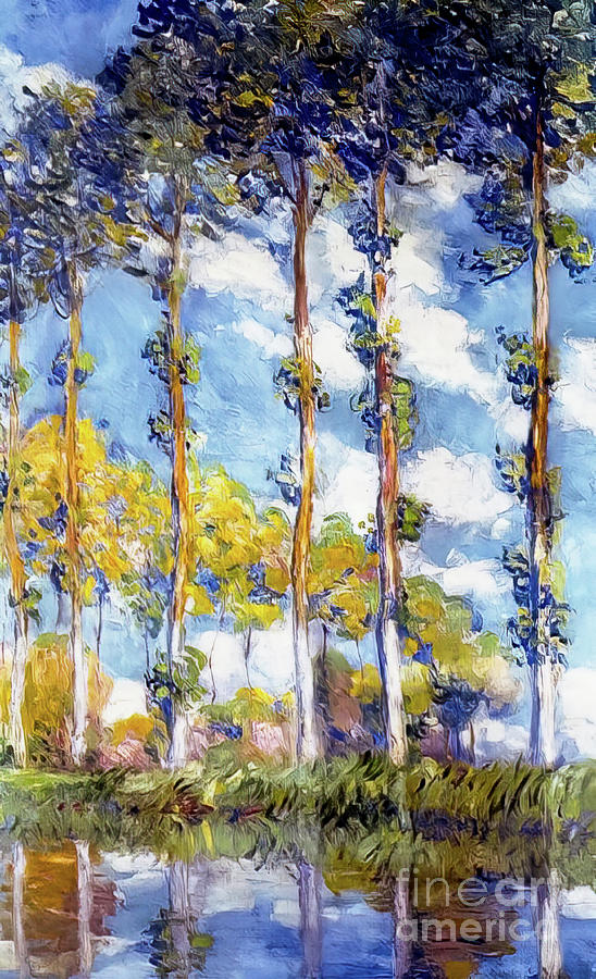 Poplars by Claude Monet 1891 Painting by Claude Monet