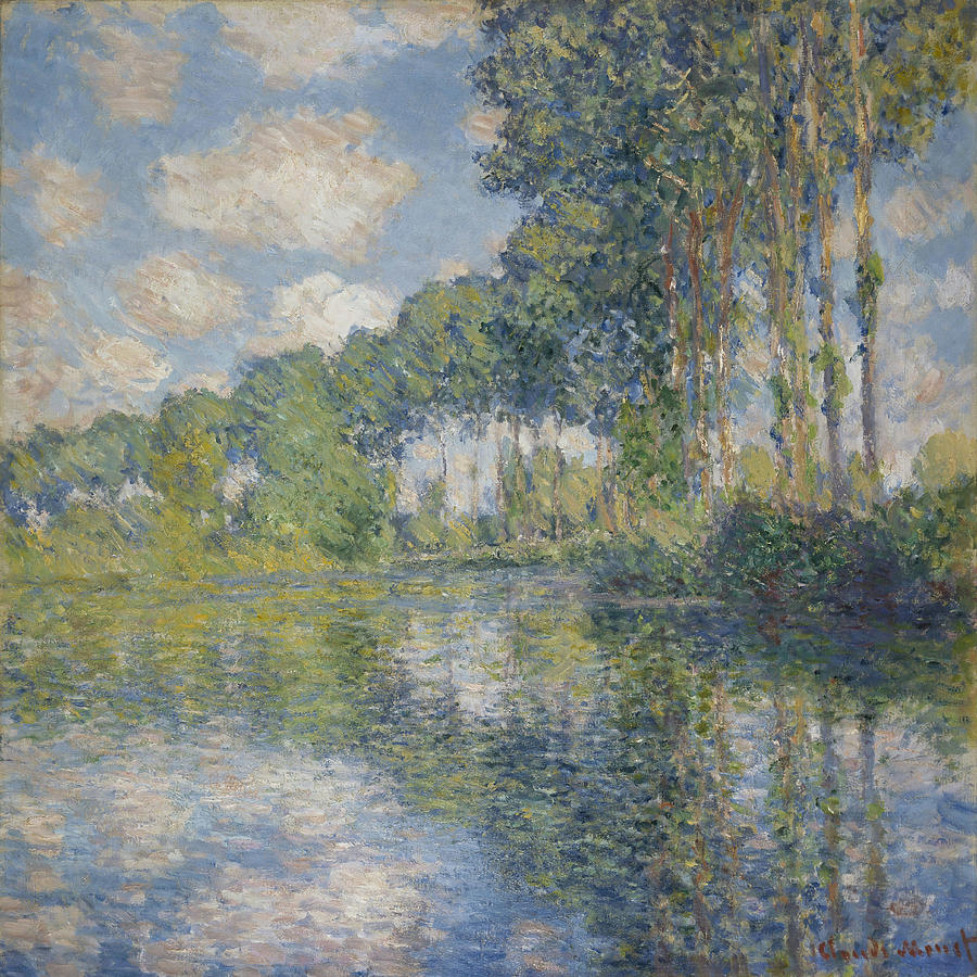 Poplars on the Epte - Claude Monet Painting by Aesthetics Store - Fine ...