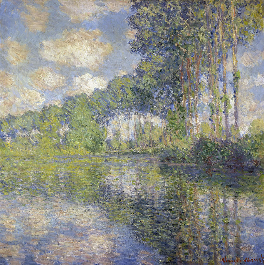 Claude Monet Painting - Poplars on the Epte by Claude Monet